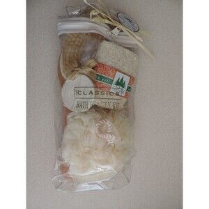 BATH BEAUTY KIT 4 PC SET NATURAL CLASSICS NATURAL GIFT!